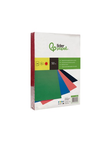 Tapa encuadernacion liderpapel carton a4 1mm...