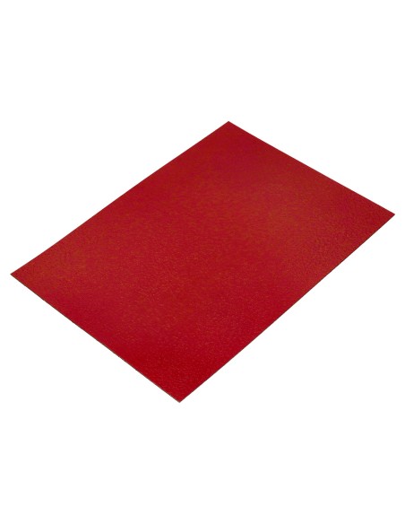 Tapa encuadernacion liderpapel carton a4 1mm roja paquete de 50 unidades