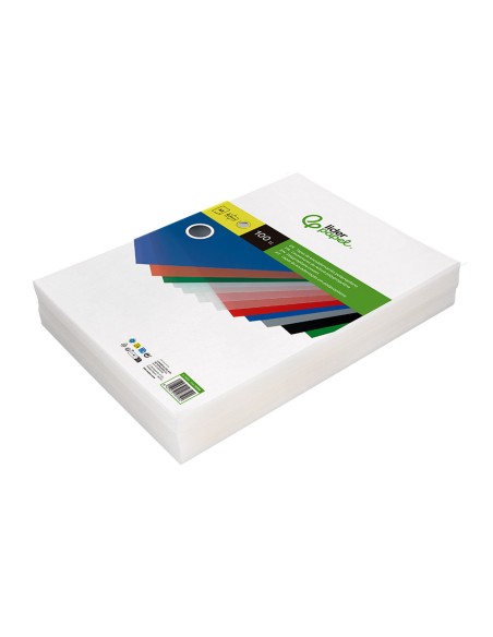 Tapa encuadernacion liderpapel polipropileno a3 0.5 mm transparente paquete de 100 unidades