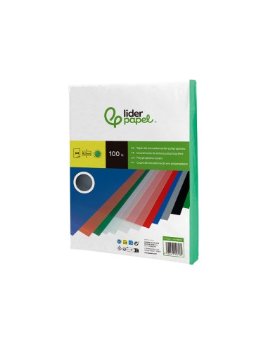 Tapa encuadernacion liderpapel polipropileno a4...