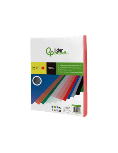 Tapa encuadernacion liderpapel polipropileno a4...