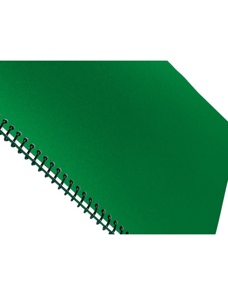 Tapa encuadernacion liderpapel polipropileno a4 0.5mm verde opaco paquete de 100 unidades