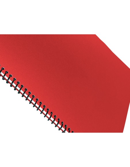 Tapa encuadernacion liderpapel polipropileno a4 0.5mm rojo opaco paquete de 100 unidades
