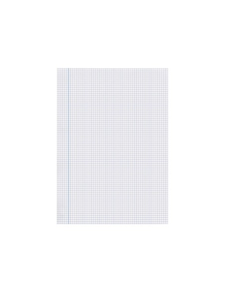 Papel liderpapel a4 80g/m2 sin taladros cuadro 4 mm paquete de 100 hojas