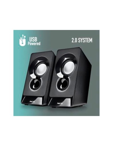 Altavoz ngs sb10 para pc 12w estereo usb...