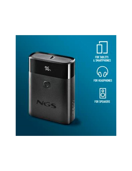 Bateria externa ngs para portatil carga rapida 22,5w 10000 mah 1xusb-c 1xusb-a