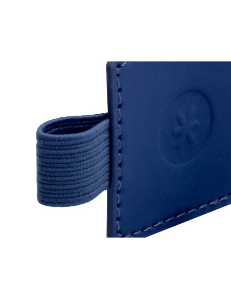 Portaboligrafo autoadhesivo antartik para cuaderno note con elastico hasta 15 mm grosor 1mm azul marino