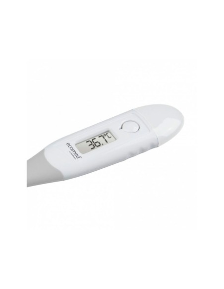 Termometro digital medisana ecomed punta flexible pantalla led lectura temperatura rapida en 10 segundos