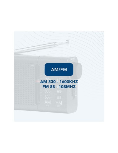 Radio portatil daewoo am/fm antena telescopica...