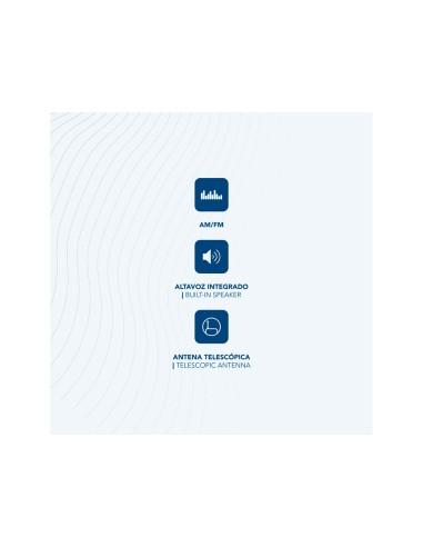 Radio portatil daewoo am/fm antena telescopica...