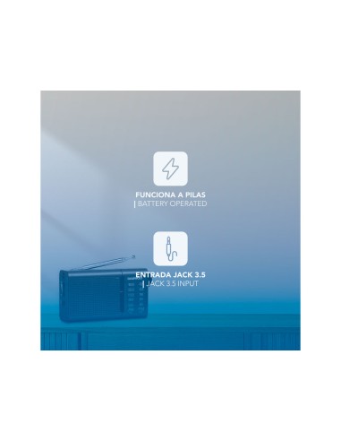 Radio portatil daewoo am/fm antena telescopica...