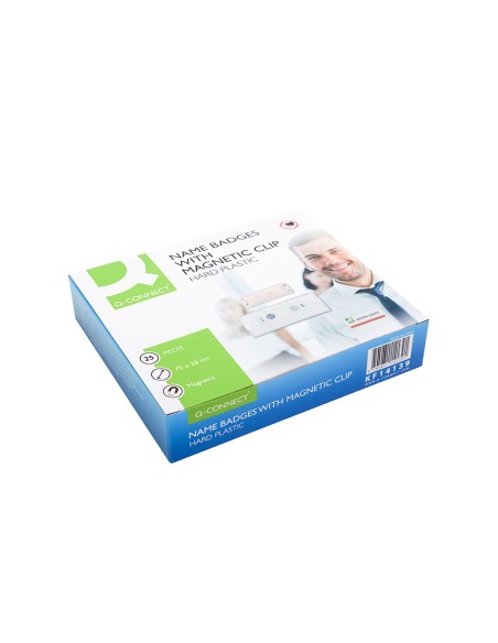 Identificador q-connect kf14139 con clip magnetico apertura superior 75x28 mm