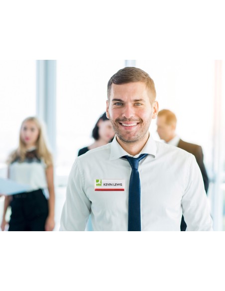 Identificador q-connect kf14139 con clip magnetico apertura superior 75x28 mm