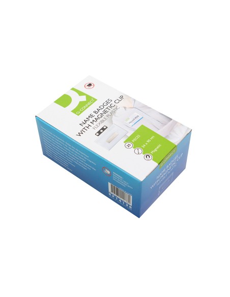 Identificador q-connect kf14138 con clip magnetico apertura superior 54x90 mm