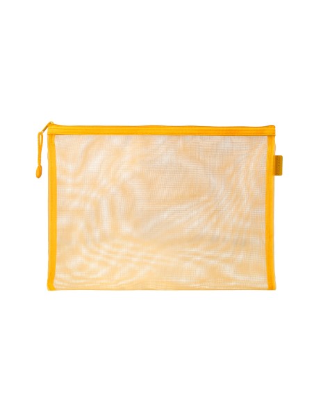 Bolsa zipper bag liderpapel poliester transpirable multiusos din a5 amarillo