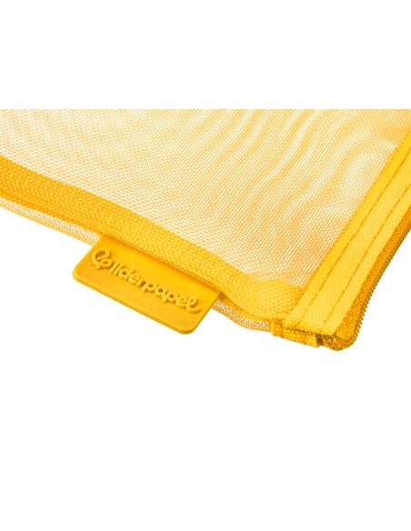 Bolsa zipper bag liderpapel poliester transpirable multiusos din a5 amarillo