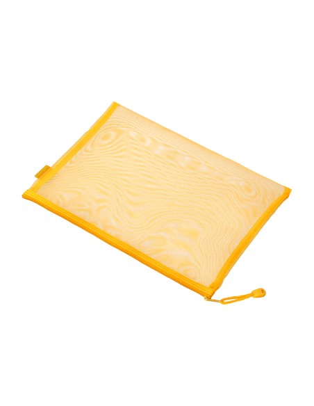 Bolsa zipper bag liderpapel poliester transpirable multiusos din a4 amarillo
