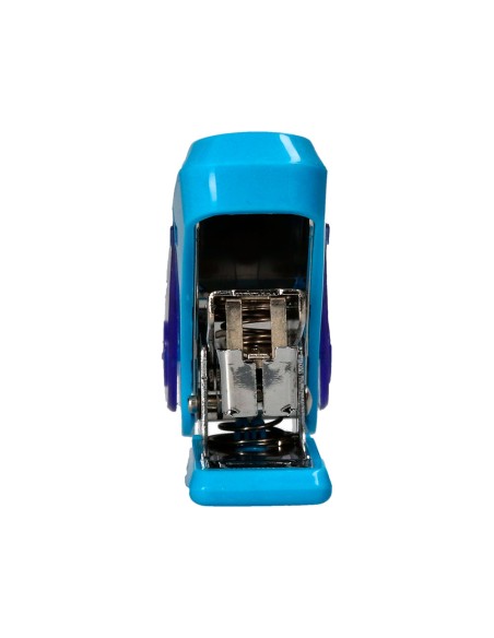 Grapadora liderpapel micro con regalo de funda y caja de 1000 grapas nº10 capacidad 12 hojas colores surtidos