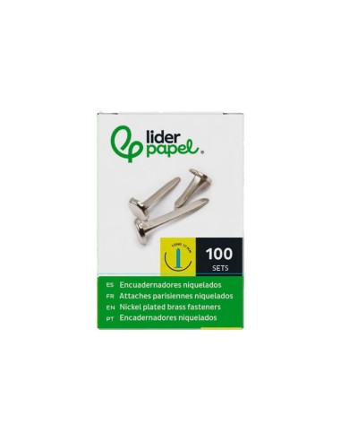 Encuadernadores liderpapel niquelados n.2 17 mm...