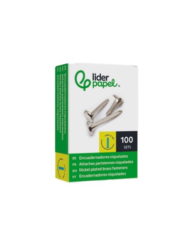 Encuadernadores liderpapel niquelados n.0 12 mm...