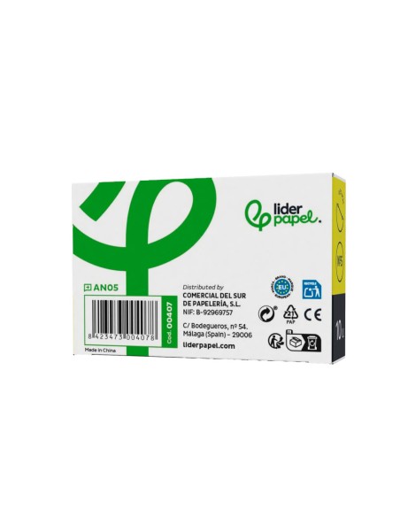 Anilla bisagra liderpapel niquelada n.5 diametro 51 mm caja de 10 unidades