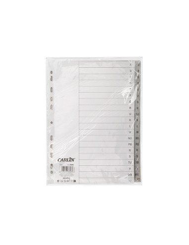 Separador alfabetico carlin plastico a-z din a4...