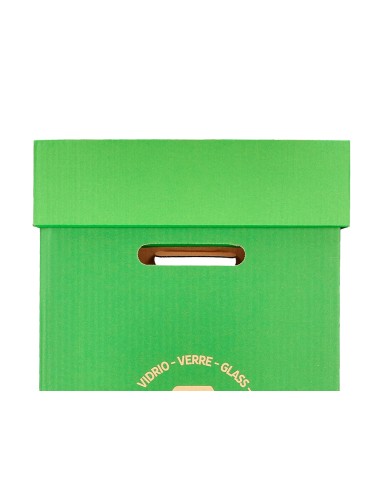 Contenedor papelera reciclaje liderpapel carton...