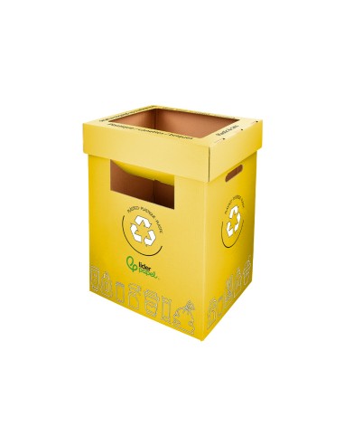 Contenedor papelera reciclaje liderpapel carton...