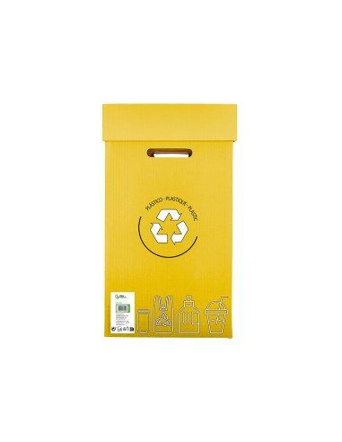 Contenedor papelera reciclaje liderpapel carton...
