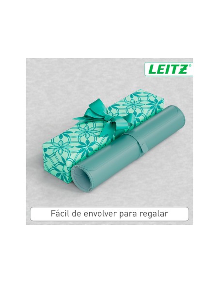 Alfombrilla de sobremesa leitz 80x40 cm color verde menta