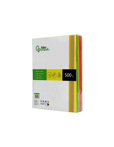 Papel color liderpapel din a4 75 gr neon 4...