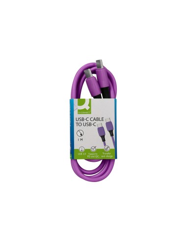 Cable usb-c a usb-c q-connect pvc longitud 1m...