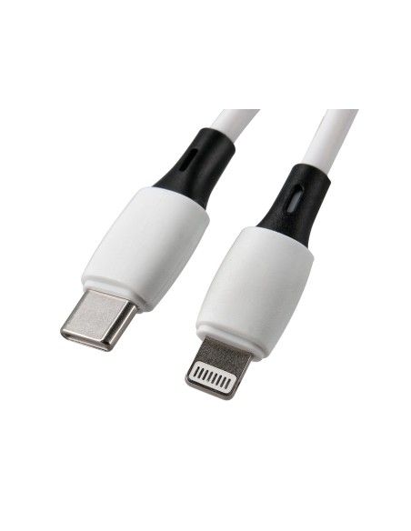 Cable usb-c a apple lightning q-connect pvc longitud 2m blanco