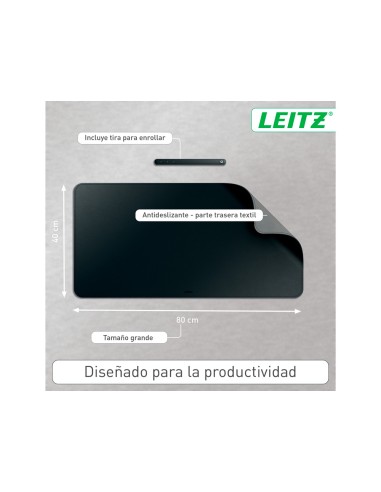 Alfombrilla de sobremesa leitz 80x40 cm color...