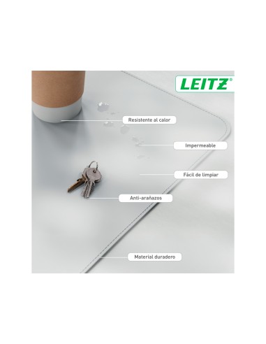 Alfombrilla de sobremesa leitz 80x40 cm color...