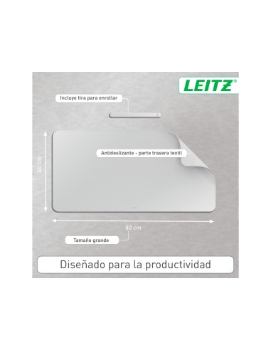 Alfombrilla de sobremesa leitz 80x40 cm color...
