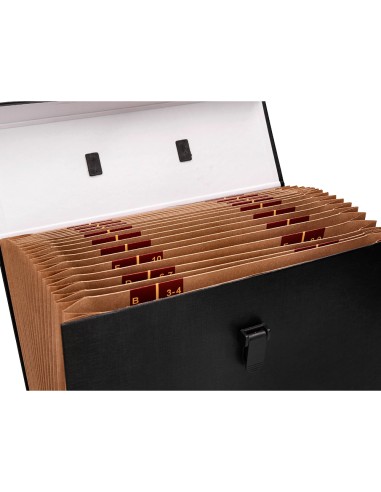 Maletin liderpapel con fuelle y asa carton...