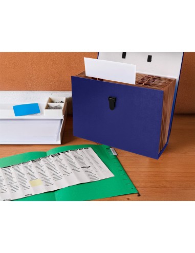 Maletin liderpapel con fuelle y asa carton...