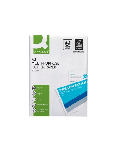 Papel fotocopiadora q-connect economy din a3 80...