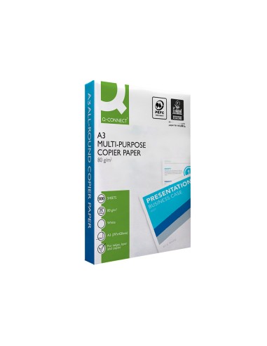 Papel fotocopiadora q-connect economy din a3 80...