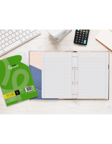 Recambio liderpapel din a5 100 hojas 75 gr...