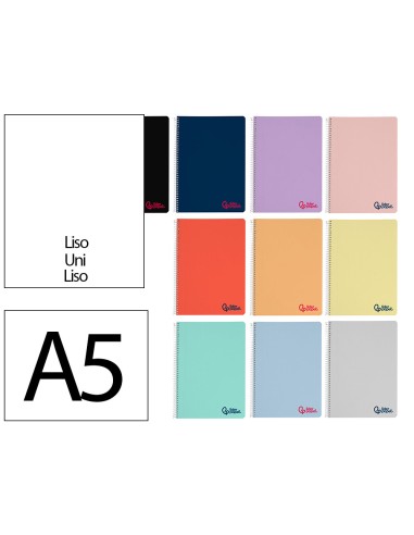 Cuaderno espiral liderpapel a5 wonder tapa...