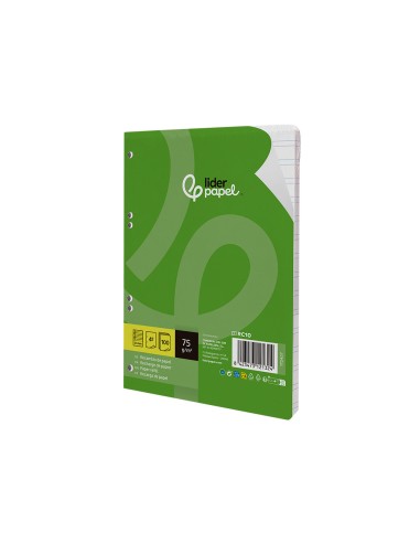 Recambio liderpapel din a5 100 hojas 75 gr...