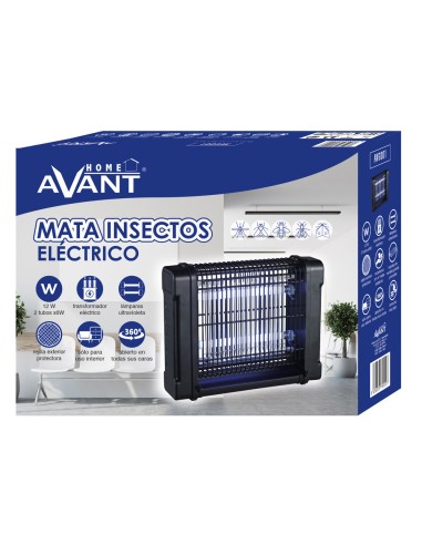 Mata insectos electrico avant 12w 2 tubos luz...