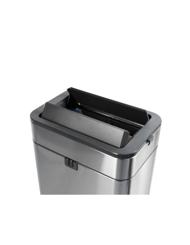 Papelera metalica maul prme acero inoxidable 30...