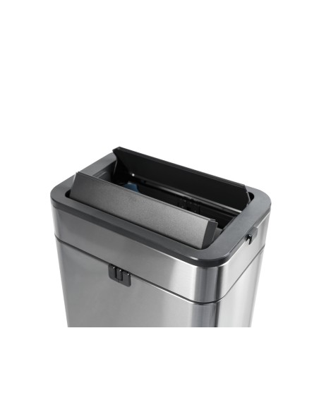 Papelera metalica maul prme acero inoxidable 30 litros