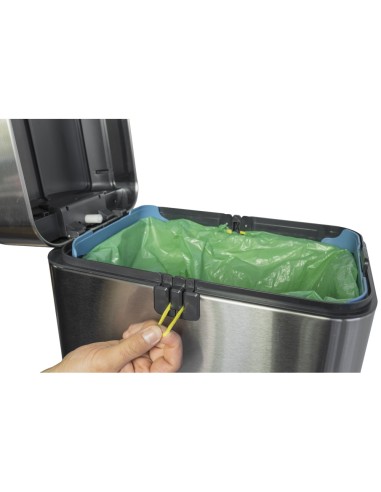 Papelera metalica maul prme acero inoxidable 30...