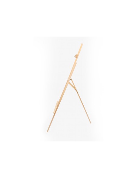 Caballete de pie pintor liderpapel madera de pino barnizado 60x150x60 cm certificado fsc