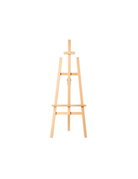 Caballete de pie pintor liderpapel madera de pino barnizado 58,5x175x75 cm certificado fsc