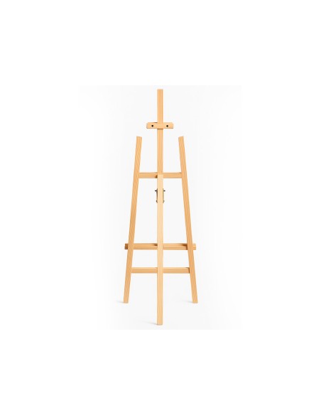 Caballete de pie pintor liderpapel madera de pino barnizado 58,5x175x75 cm certificado fsc